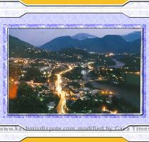 muzaffarabad city  muzaffarabad in night view