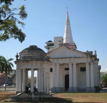 in Penang  formed in 1786 by the Eurasians of southern Thailand and Kedah  The church building dates from 1860  The church was elevated to the Cathedral of the Diocese of Penang in 1955