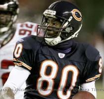Bernard Berrian caught at least one pass in each of the Bears  first eight games this season before missing Sunday night s contest against the Giants with sore ribs