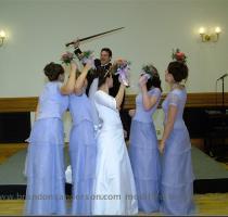 I believe those two expressions to be a metaphor for how our marriage is likely to go        And  for some reason  they didn t like me hopping into their pictures  Go figure  Good news is  I caught the bouquet  Five of them  Click on any of the pictures to get a close up  Previous