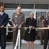 Martin Olagbegi  chairman of the Board of Directors  Defarra Gaymon executive vice president  Mayor Shirley Franklin and Phyllis Moore president cut the ceremonial ribbon