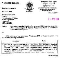 UGC Approval Letter Distance Education Council Approval List