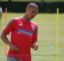 Kieran Gibbs bagged a brace as England Under 21 s romped to a 7 0 win over Azerbaijan at Stadium MK  Chelsea youngster Michael Mancienne put England ahead after just 48 seconds  turning home