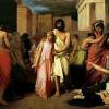 Antigone leads Oedipus out of Thebes  Charles Francois Jalabeat