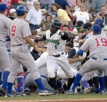 NOT optimistic that a deal will get done in the foreseeable future  HUGE MINOR LEAGUE BRAWL    I think this one trumps whatever happened in the WNBA the other night  Initially 15 players and both managers ejected after first inning beanball war between the