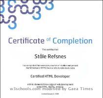 and maintain web pages unlimited to a particular software program s features  The HTML Developer Certificate proves fundamental knowledge of web development using HTML  XHTML  and CSS  HTML Developer Certificate