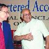 Mr Shantilal Daga  left   Chairman  Committee on Insurance  Institute of Chartered Accountants of India  and Mr C S  Rao  Chairman  Insurance Regulatory and