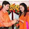 ALL SMILES  Ace shuttlers    Chetan Anand and Gutta Jwala   exchanging rings at a ceremony in Hyderabad on Sunday    Photo  P V