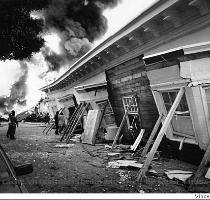 by 100ACRE A magnitude 7 1 earthquake struck the Bay Area just before the third game of the World Series at Candlestick Park  the worst earthquake since 1906  The tremor collapsed a section of
