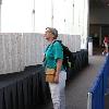 Eventful and then on to see Howard speak  05 25 PM   This is a really great photograph of a conference goer checking out a hand written list of all of the US soldiers that have died since the start of the conflict in Iraq  It is just