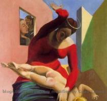 the works of Max Ernst  The images  motifs  movements  indeed  its entire sensibility  were inspired or taken directly from the various works of the German Dada and Surrealist artist