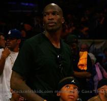 NFL player Ocho Cinco  who plays for the Cincinnati Bengals  and his son attended Game One of the 2009 NBA Finals between the Los Angeles Lakers and the Orlando Magic on June 4  2009 in Los