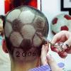 Presumably both before and after getting this haircut this World Cup fan was kicked in the head  Posted in