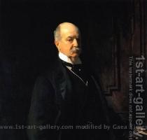 Peter A  B  Widener   a painting by John Singer Sargent