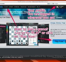 ChessCube Login Box ChessCube Play