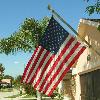 I have seen HOA s allow flags to be displayed like this  But not like this