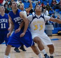 Last Second Shot Lifts Xenia Over Springfield 62 60 Xenia forward David Dudgeon  left  goes for a rebound against Springfield center Trey DePriest  right  in the first quarter of Xenia s 62 60 win over Springfield  Dudgeon made a last second