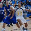 Last Second Shot Lifts Xenia Over Springfield 62 60 Xenia forward David Dudgeon  left  goes for a rebound against Springfield center Trey DePriest  right  in the first quarter of Xenia s 62 60 win over Springfield  Dudgeon made a last second