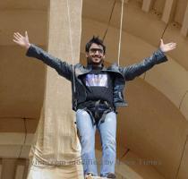 Bollywood actor Vivek Oberoi performs a stunt during the inauguration of Kingdom of Dreams at the Great India Nautanki Company  a world class opera house  in Gurgaon on Friday  PTI Photo Follow us on Twitter  Bollywood actor Vivek Oberoi performs a stunt during the inauguration of Kingdom of Dreams at the Great India Nautanki Company  a world class opera house  in Gurgaon on Friday  PTI Photo Follow us on Twitter