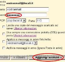 automaticamente l indirizzo del server di posta  pop3  a seconda del dominio rilevato dopo la chiocciola  lasciandoti solamente l incombenza di inserire la password della vecchia email