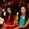 Actress Reshma Shetty and singer Amerie attends the BCBG Max Azria Spring 2010 Fashion Show