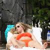 Brooke Mueller on vacation in bikini