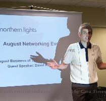 David Kirkwood Northern Lights clients were treated to an inspirational talk by leading creative consultant and internet marketeer