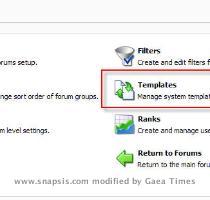 Assuming you already have your groups and forums setup you can enter the templates area of the control panel  Now we need to select a template to modify  I ll start with the ForumView  which is the intial list of all the Groups and their respective Forums  To make your ads show up right below the