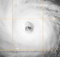 This GOES RGB satellite image was from 1530Z  10 30am CDT   Image courtesy of NOAA SSD  More detail can be seen on this GOES 11 Visual image from 1830Z  1 30pm CDT   Image courtesy of NOAA SSD  obtained from the NRL web site  The  stadium effect  can clearly be seen in the large