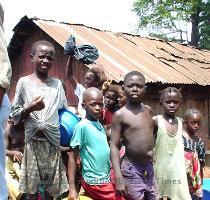 Neighbourhood children in Kroo Bay  Freetown