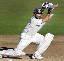 Sachin Tendulkar  58 not out  posted his 52nd Test fifty    his sixth against New Zealand