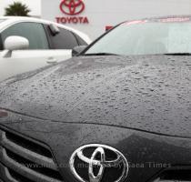 STUCK  Toyota announced it would halt sales of eight Toyota models in the U S  involved in a recall of 3 2 million vehicles for potential accelerator pedal problems   Photo  Justin Sullivan