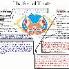 The top of the picture it toward the back of the cord  the bottom toward the front  The anterior spinal artery rests in the groove in the front of the cord  at the bottom of this diagram    KLD