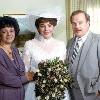 Terri Schiavo is shown in an undated family photo with her mother  Mary  and father Bob Photo  AP