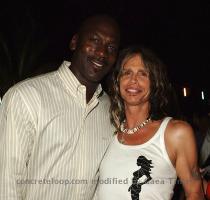 MICHAEL JORDAN AND STEVEN TYLER CATCH JANET