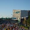 Yesterday saw another running of the Twin Cities Marathon  and it couldn t have been a nicer day for it  Robot Math was up early enough to snap this picture as the pack surged past the Walker