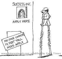 Putting these factors together  success was easy    that is  if a person had a high IQ  had family connections  was well educated  personable and over six feet tall  All of these thoughts converted to a simple formula