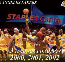 LA Lakers Champions Wallpaper One more user uploaded wallpaper for today  wallpaper of LA Lakers champions generation who won 3 titles in row  2000 2002     There are 3 NBA champions cups and