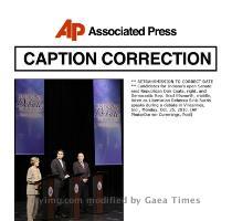 <p>   RETRANSMISSION TO CORRECT DATE    Candidates for Indiana s open Senate seat Republican Dan Coats  right  and Democratic Rep  Brad Ellsworth  middle  listen as Libertarian Rebecca Sink Burris speaks during a debate in Vincennes  Ind   Monday  Oct  25  2010  < p>