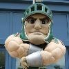 The Grand Rapids Press April 03  2009  5 22AM Courtesy PhotoPhilip Lator of Grand Rapids poses as a Sparty in 2005  Sparty never lets go  Those privileged enough to sweat under the Michigan State University mascot  s foam rubber skin see