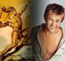 Deadline Hollywood Daily   Variety and THR is reporting that 25 year old Australian actor Chris Hemsworth  playing George Kirk in J J  Abrams  Star Trek  has been cast as Thor in the