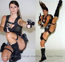 Also appearing on a computer near you    Tenuous link to sport alert  British gymnast Alison Carroll is the new Lara Croft