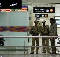 Next   Getty Images 7 months ago Members of the Indian paramilitary personnel stand guard at a departure gate of the Indira