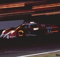 here the one that sounds most like a Formula One machine while producing F1 like speeds  All exhaust note  little extraneous noise  it s the sound of efficiency at work  BMW LMR roadster  Then a throaty V8 rumble  muffled by twin turbos and restricted by the 3 6 liter displacements  either a Toyota GT One coupe or one of the Audi R8s  with only the slightest difference