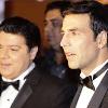 <p>Zee Cine Awards hosts actor Akshay Kumar  R  and director Sajid Khan pose on the red carpet of the bollywood Zee Cine Awards at the Marina Bay Sands in Singapore January 14  2011